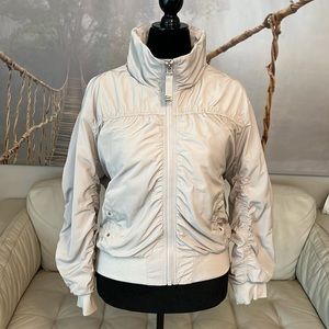 Athleta Point Reyes Bomber Jacket XL Light Stone